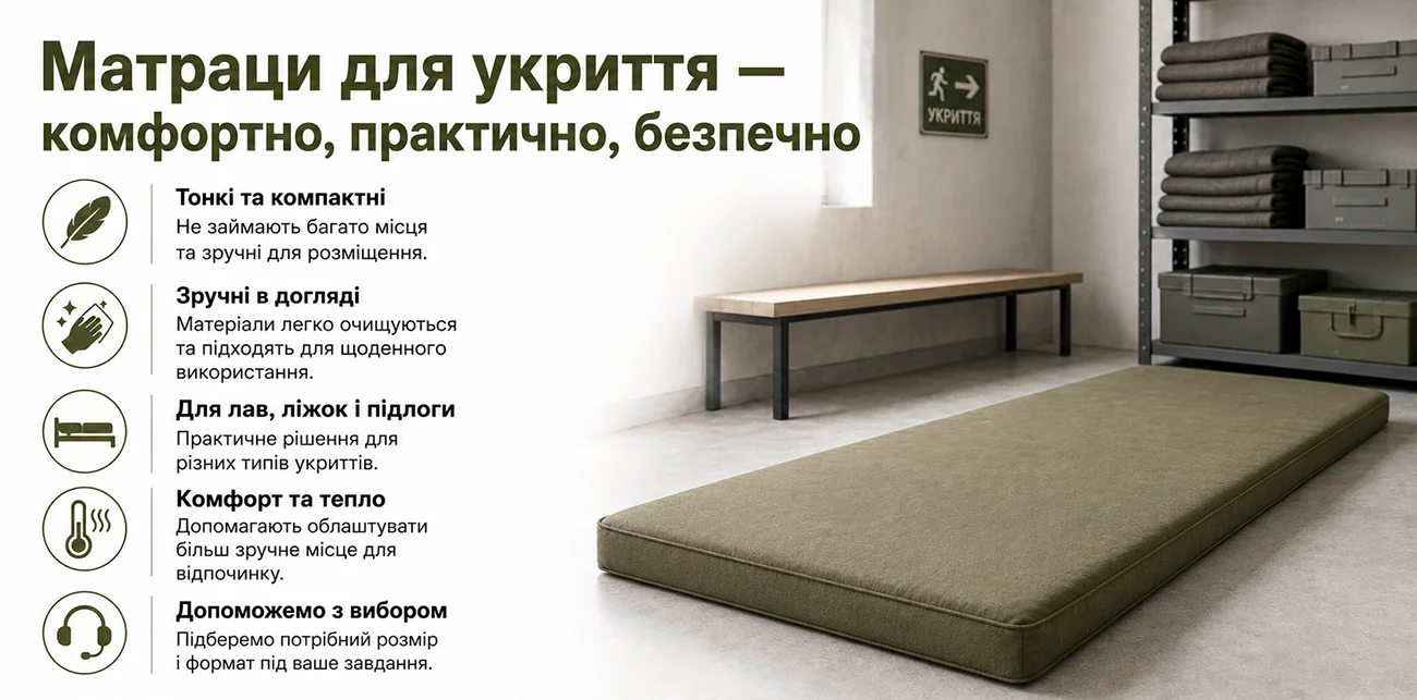 Матраци в укриття