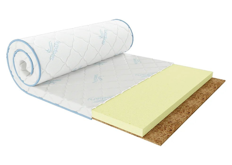 Фото Тонкий матрас Sleep&Fly Flex 2в1 Cocos 70x190x7 см / жесткий (459930) - matras-online.com.ua
