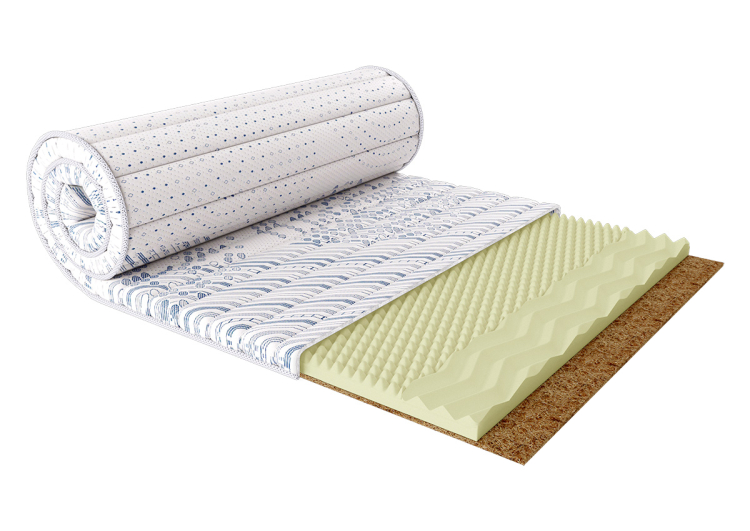 Фото Матрас Scandi Etran 63x125x5 см / 2в1 умеренно-жесткий + жесткий (2759792) - matras-online.com.ua