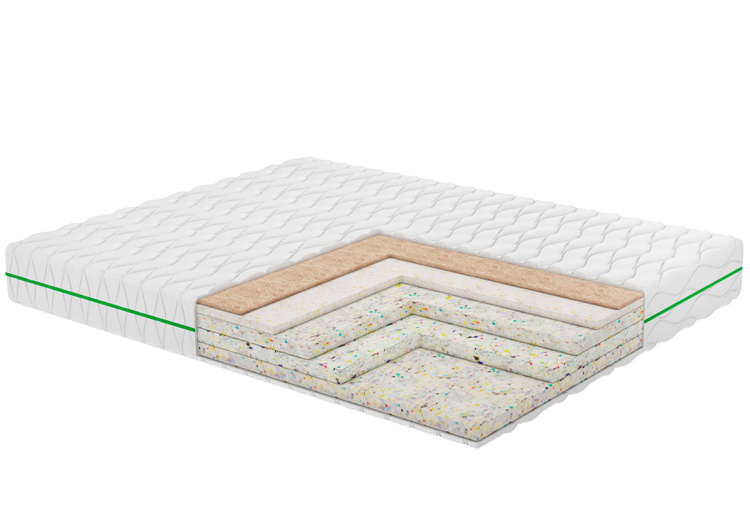 Фото Матрац Air Dream Lite Millenium Cocos 60x120x16 см / 2в1 помірно-жорсткий + жорсткий (2770011) - matras-online.com.ua