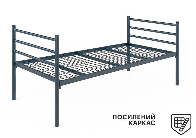 Фото Кровать армейская односпальная Persei Plus 80x200 см / усиленная металлическая рама (1129676) - matras-online.com.ua