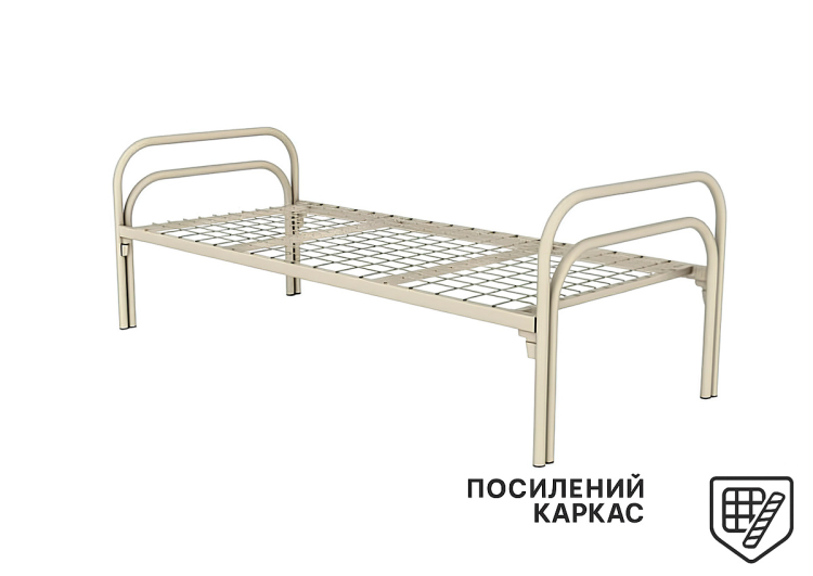 Фото Кровать армейская односпальная Persei Strong 80x190 см / усиленная металлическая рама (2630373) - matras-online.com.ua