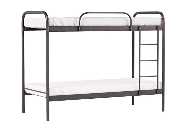Фото Кровать армейская двухъярусная Persei Double Lite 90x190 см / защитный борт + лестница - matras-online.com.ua