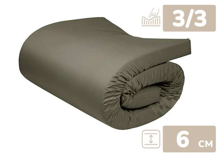 Фото Матрас армейский МППК ВСУ Persei Premium 60x185x6 см / средняя жесткость (2641951) - matras-online.com.ua