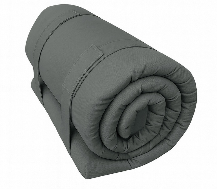 Фото Матрац солдатський для ЗСУ Persei ECO Gray 60x200x4 см / 2в1 середня жорсткість + помірно-жорсткий (2712808) - matras-online.com.ua