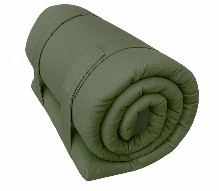 Фото Матрац солдатський для ЗСУ Persei ECO Oliva 60x200x4 см / 2в1 середня жорсткість + помірно-жорсткий (2712811) - matras-online.com.ua