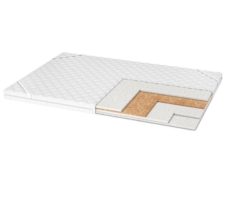 Фото Матрац Persei Relax Plus Cocos 60x120x8 см / 2в1 середня жорсткість + помірно-жорсткий (2777509) - matras-online.com.ua