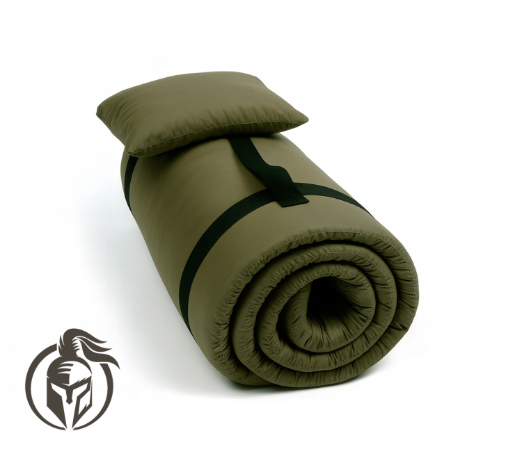 Фото Матрац тактичний із захистом від вологи Persei Eco Lite Olive 60x200 см (2в1 матрац та подушка) - matras-online.com.ua