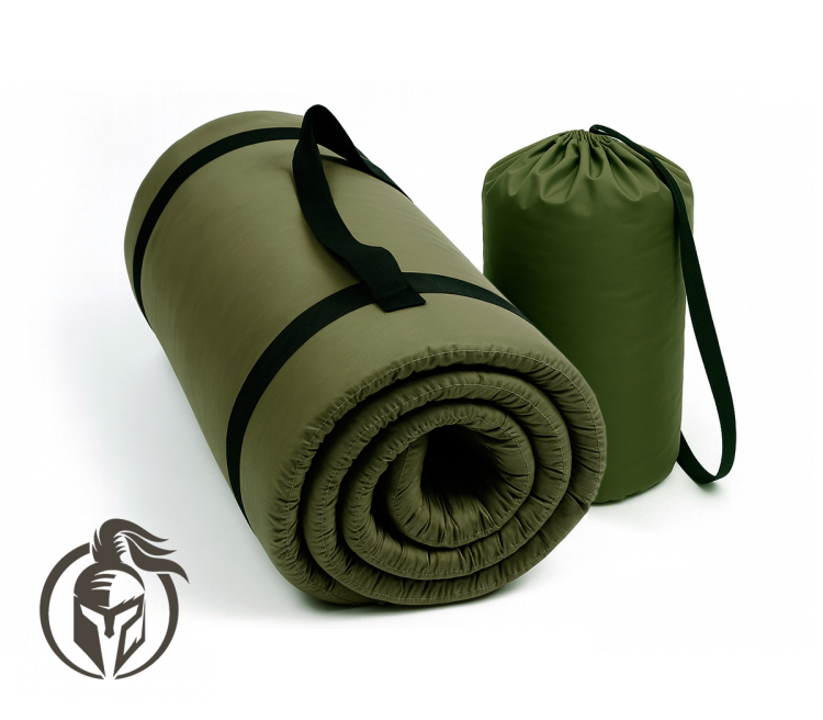 Фото Матрац тактичний із захистом від вологи Persei Eco Lite Olive 60x200 см (2в1 матрац та сумка) - matras-online.com.ua