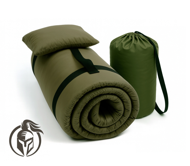 Фото Матрац тактичний із захистом від вологи Persei Eco Lite Olive 60x200 см (3в1 матрац, сумка та подушка) - matras-online.com.ua