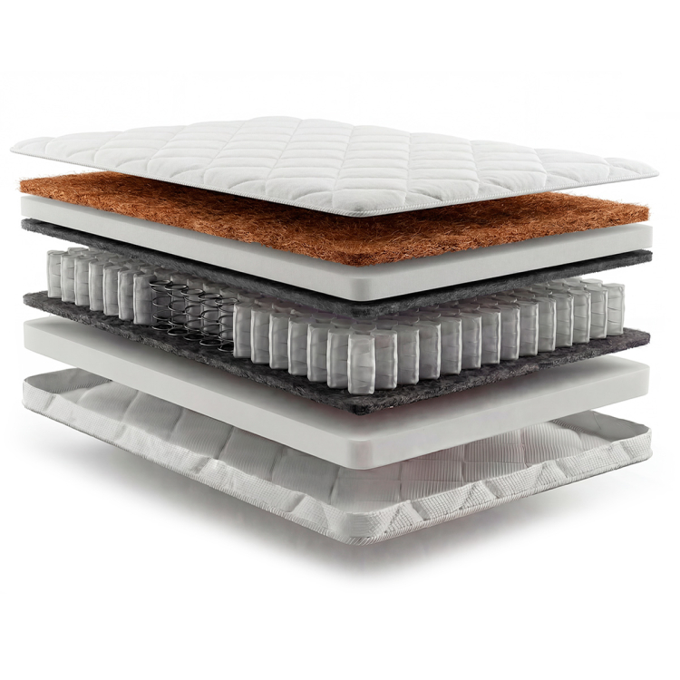 Фото Матрац Persei Rollini Extra Cocos / висота 19 см / 2в1 середня жорсткість + помірно-жорсткий (2783325) - matras-online.com.ua