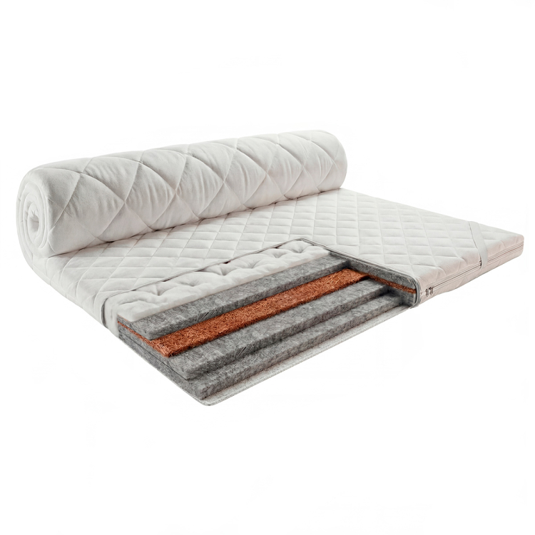 Фото Матрац Persei Roll Air UP Plus Cocos / висота 8 см / 2в1 середня жорсткість + помірно-жорсткий (2787894 ) - matras-online.com.ua