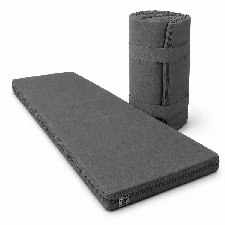 Фото Матрац в укриття Persei ECO Gray / висота 4 см / 2в1 середня жорсткість + помірно-жорсткий (2712808 ) - matras-online.com.ua