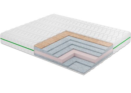 Матрас Dream Line Millenium Cocos 60x120x16 см / 2в1 умеренно-жесткий + жесткий