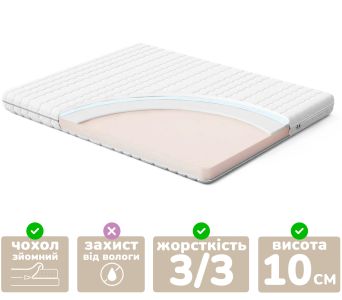 Безпружинний матрац Persei Relax Resty / висота 10 см