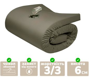 Матрас армейский МППК ВСУ Persei Premium непромокаемый / высота 6 см / средняя жесткость