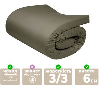Матрас армейский МППК ВСУ Persei Premium / высота 6 см / средняя жесткость