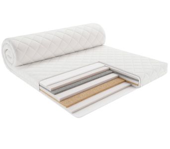 Матрас Persei Flex Roll Air UP Plus Cocos / высота 8 см / 2в1 средняя жесткость + умеренно-жесткий
