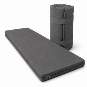 Матрац в укриття Persei ECO Gray / висота 4 см / 2в1 середня жорсткість + помірно-жорсткий